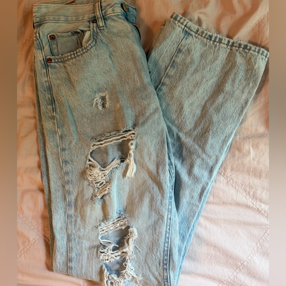 Aeropostale Light Blue Ripped Jeans